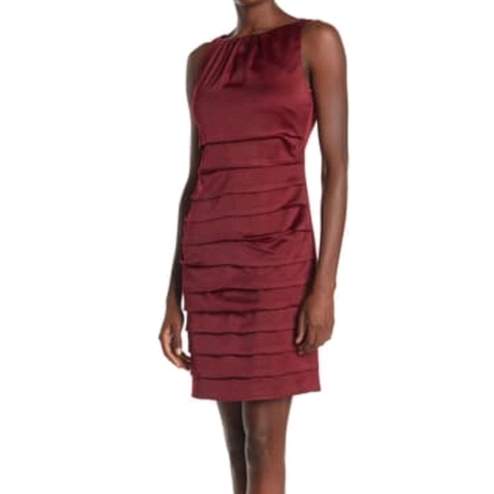 NWT - Satin Sleeveless Cocktail Dress